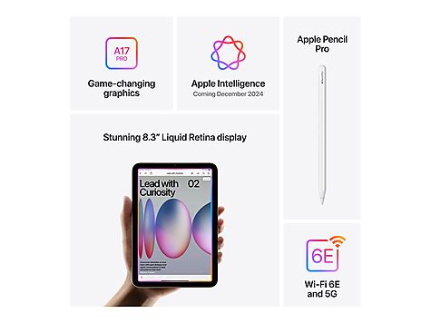 Apple iPad mini A17 Pro Wi-Fi + Cellular - MXPN3KN/A