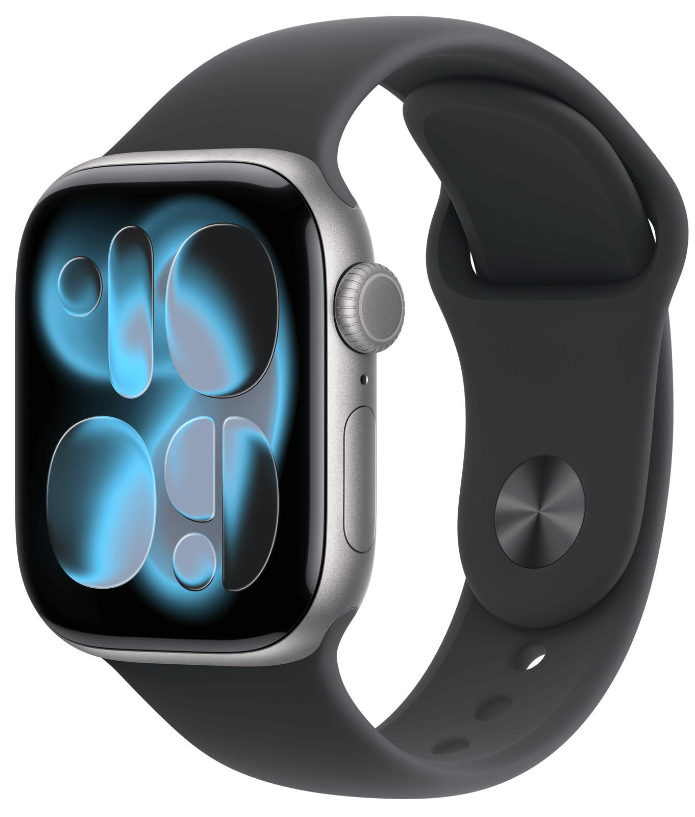 Apple Watch 11 42mm Stellargrå Aluminium, Svart Sport Band (S/M)