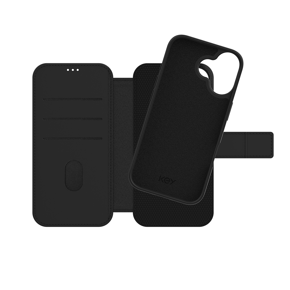KEY Unstad Wallet iPhone 17 Svart