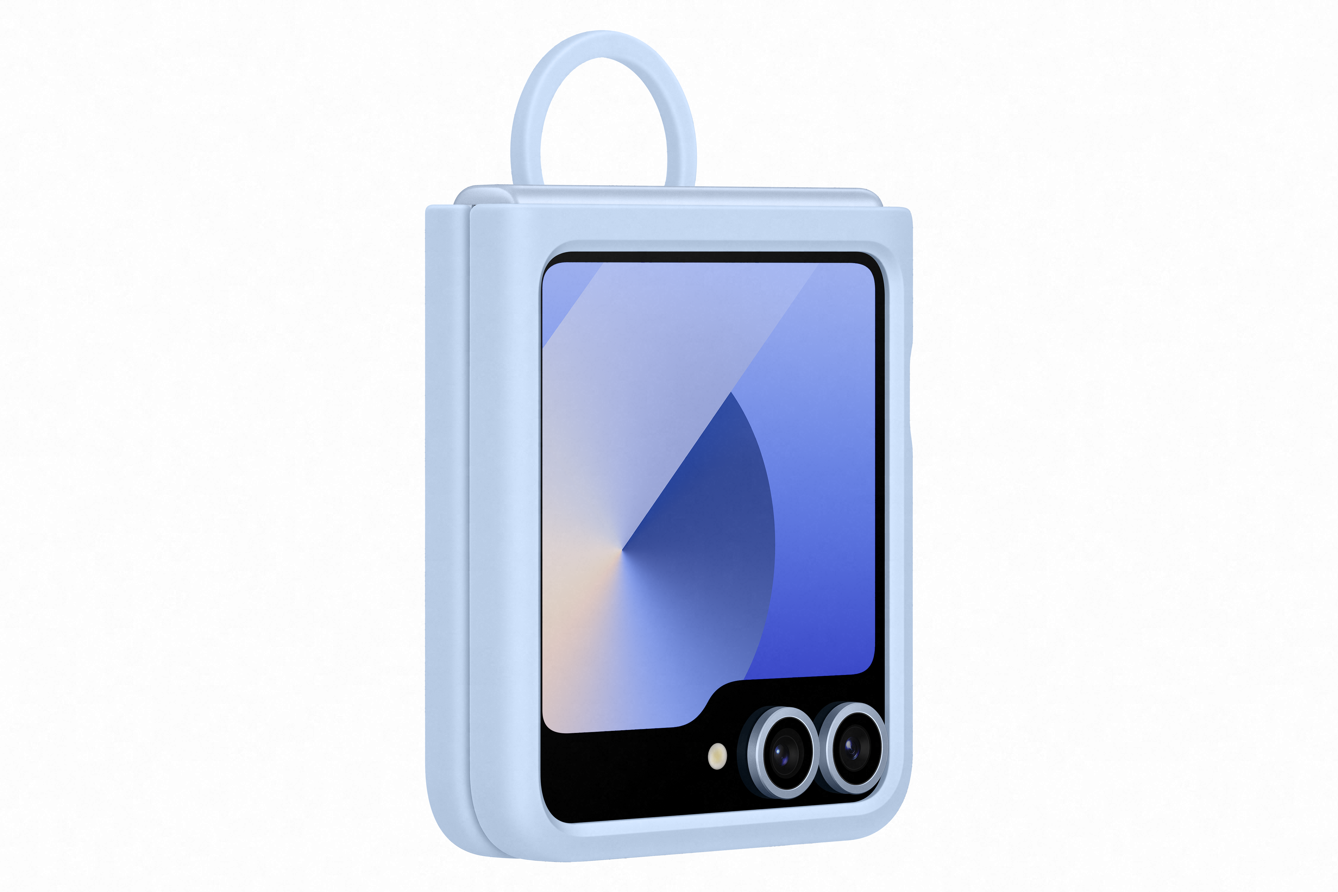 Samsung Galaxy Flip6 Silicone Case Ring Blue