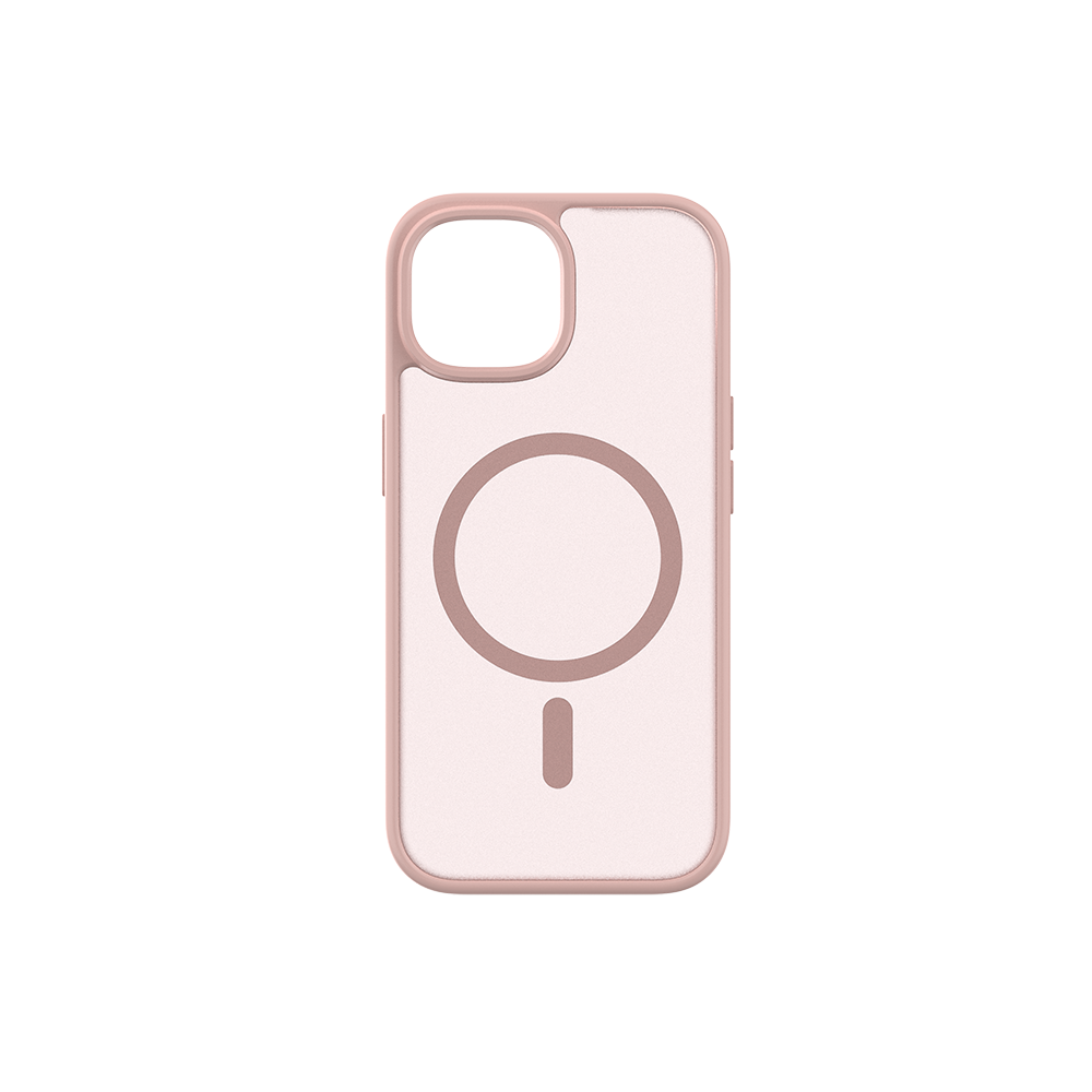 KEY Frosted deksel for Iphone 17e/16e/15/14/13 MagSafe Pink