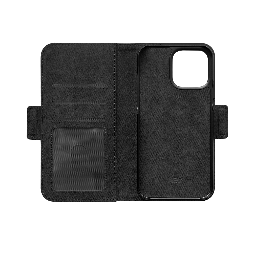 KEY Nordfjord Wallet iPhone 15 Pro Max Black