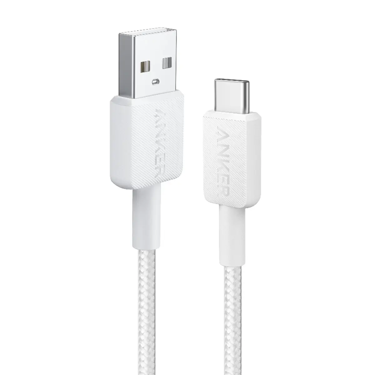 Anker 322 USB-A to USB-C Cable (1.8m Braided) - White