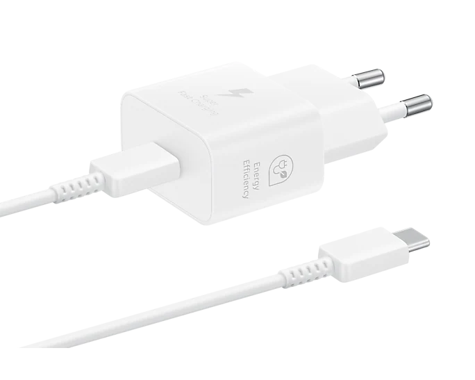 Samsung 25W GaN USB-C lader m/kabel White