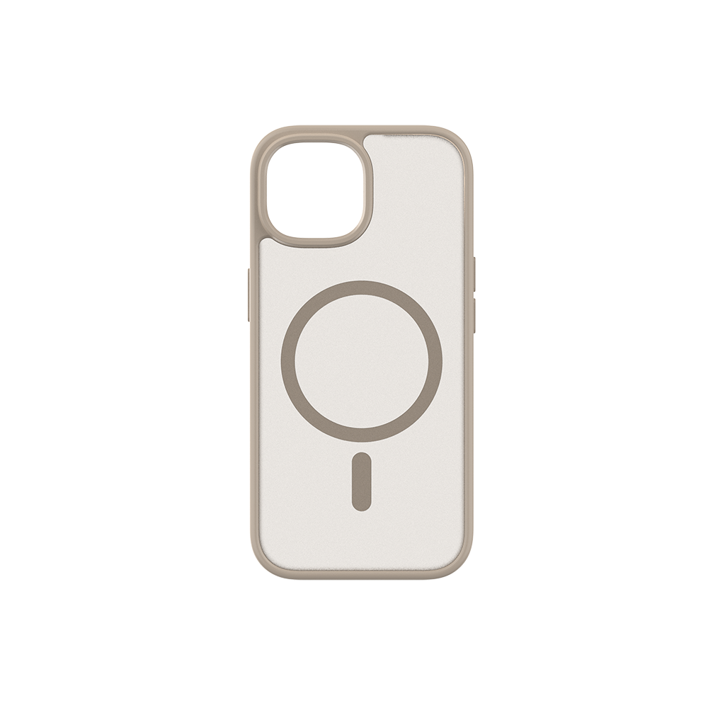 KEY Frosted deksel for Iphone 17e/16e/15/14/13 MagSafe beige