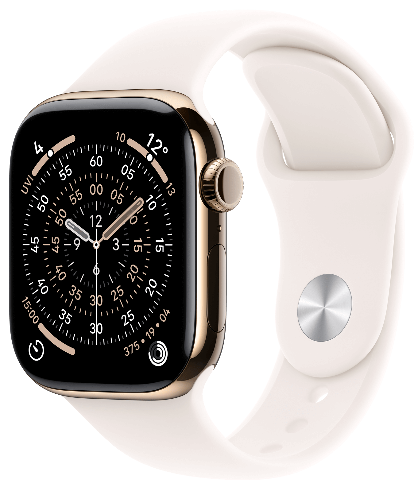 Apple Watch 11 42mm Rosegull Aluminium, Svak Rosa Sport Band (S/M)