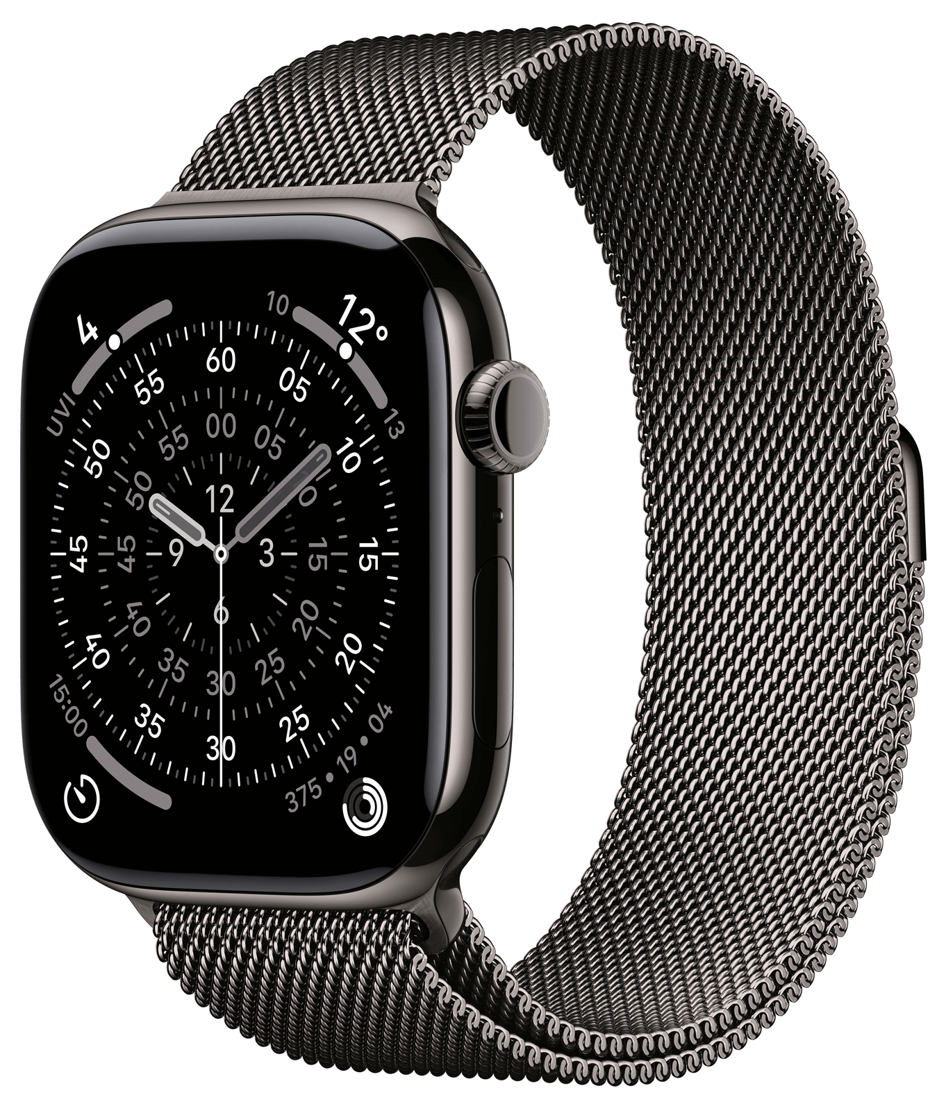 Apple Watch Series 11 46mm Skifer Titan, Skifer Milanese Loop (M/L)