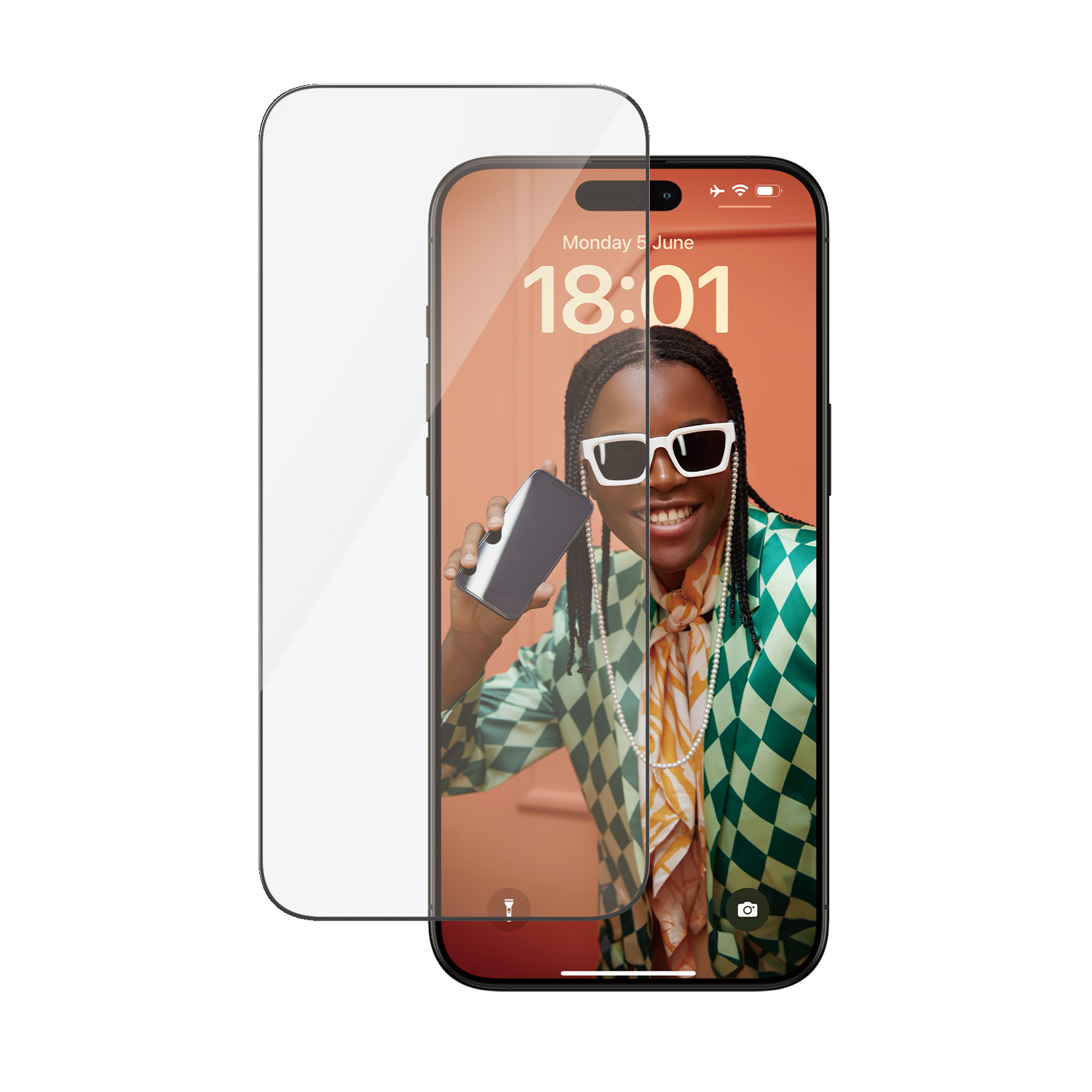 Panzerglass Skjermbeskytter iPhone 15 Pro Max Ultra-Wide Fit EasyAligner 5711724028120