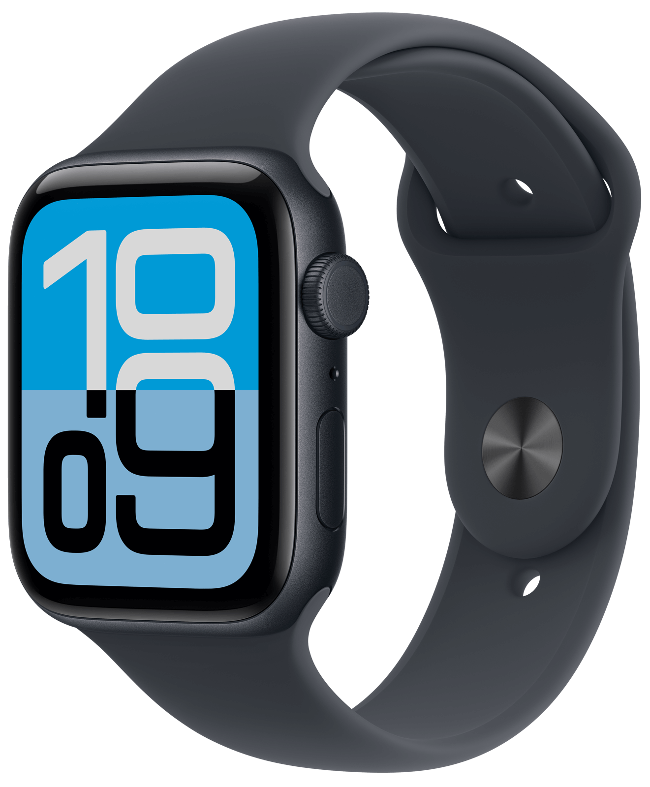 Apple Watch SE 3 44mm Midnatt Aluminium, Midnatt Sport Band (M/L)