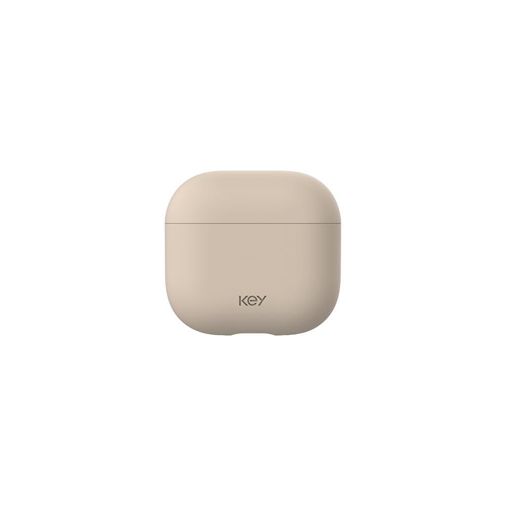 KEY Deksel for Apple AirPods 4 i Beige