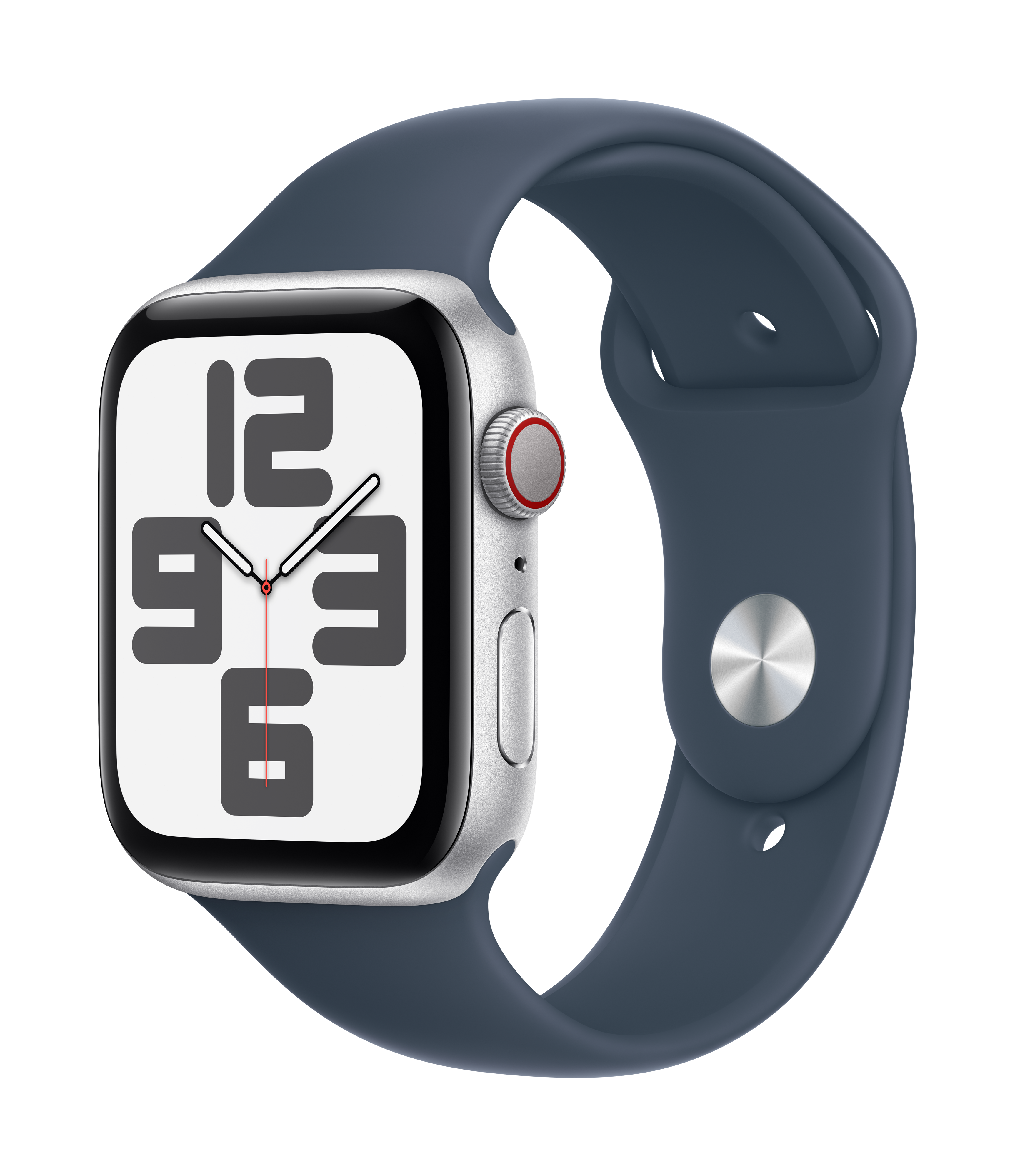 Apple Watch SE 44mm Aluminium Sport Band Sølv (M/L)